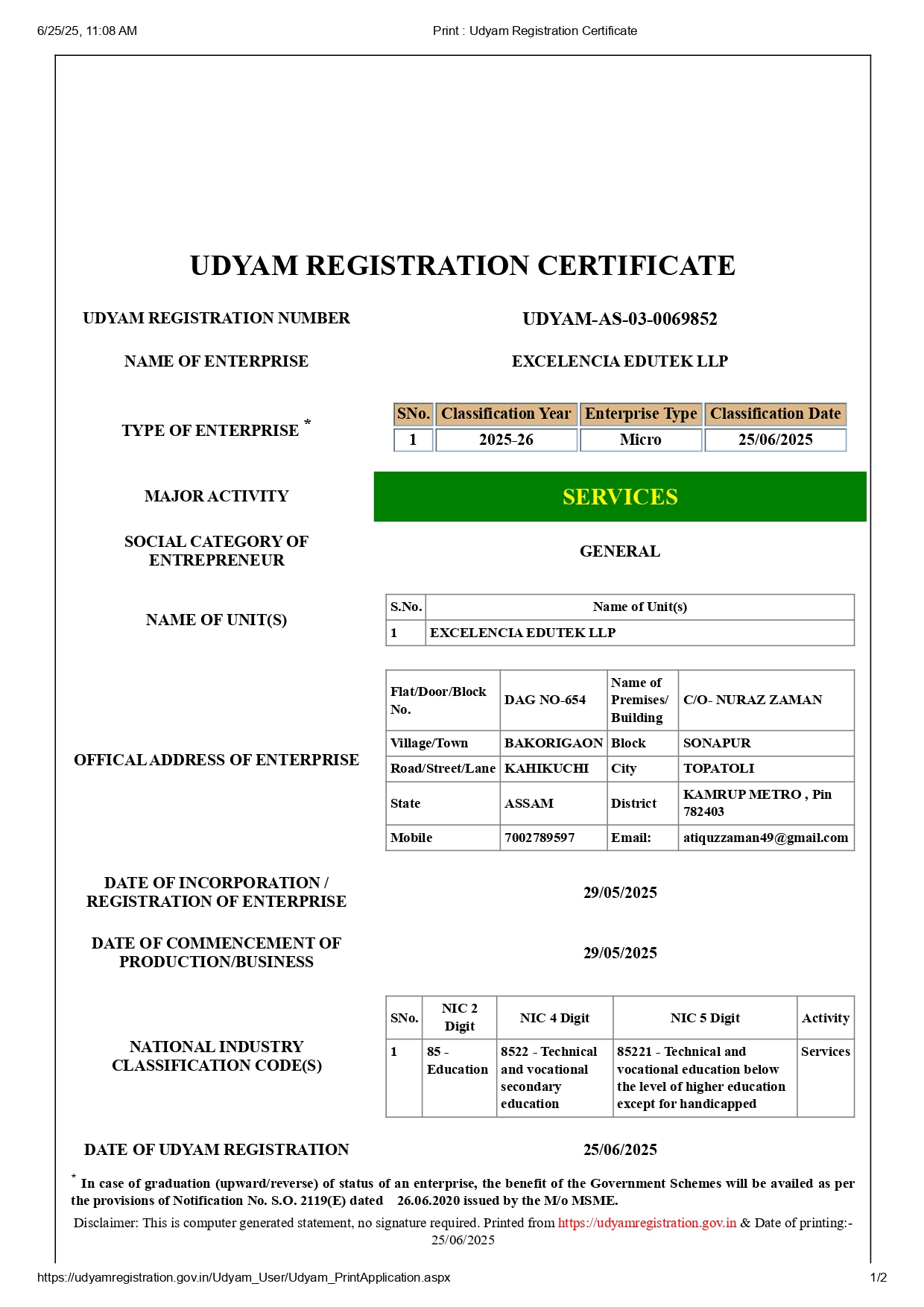 MSME Registration